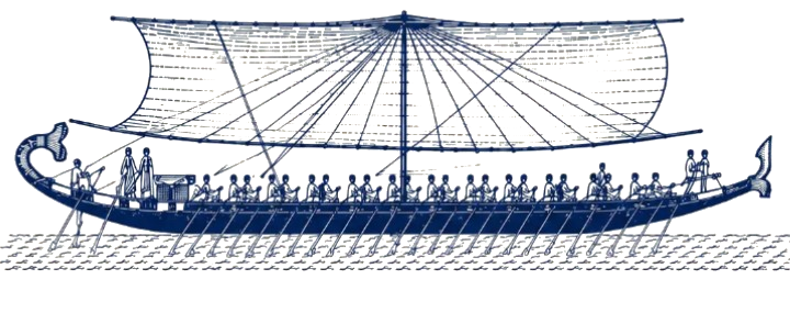 Egyptian ship engraving